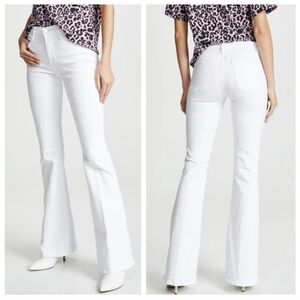 Frame Le High Flare Jeans White